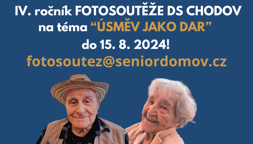 Vyhlašujeme IV. ročník FOTOSOUTĚŽE DS CHODOV na téma “ÚSMĚV JAKO DAR”!